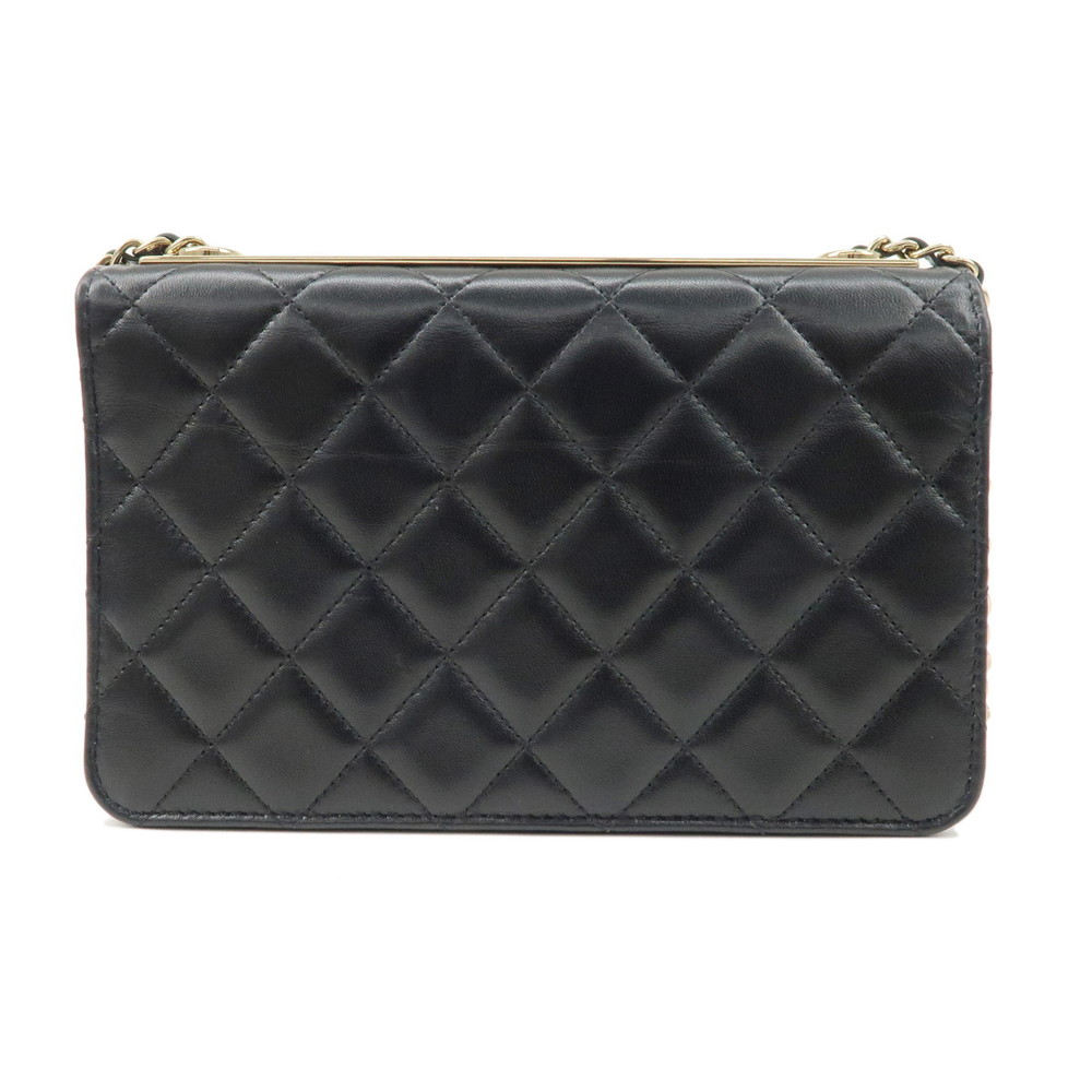 Chanel Black Chain Trendy Matelasse Lambskin Shoulder CC Bag